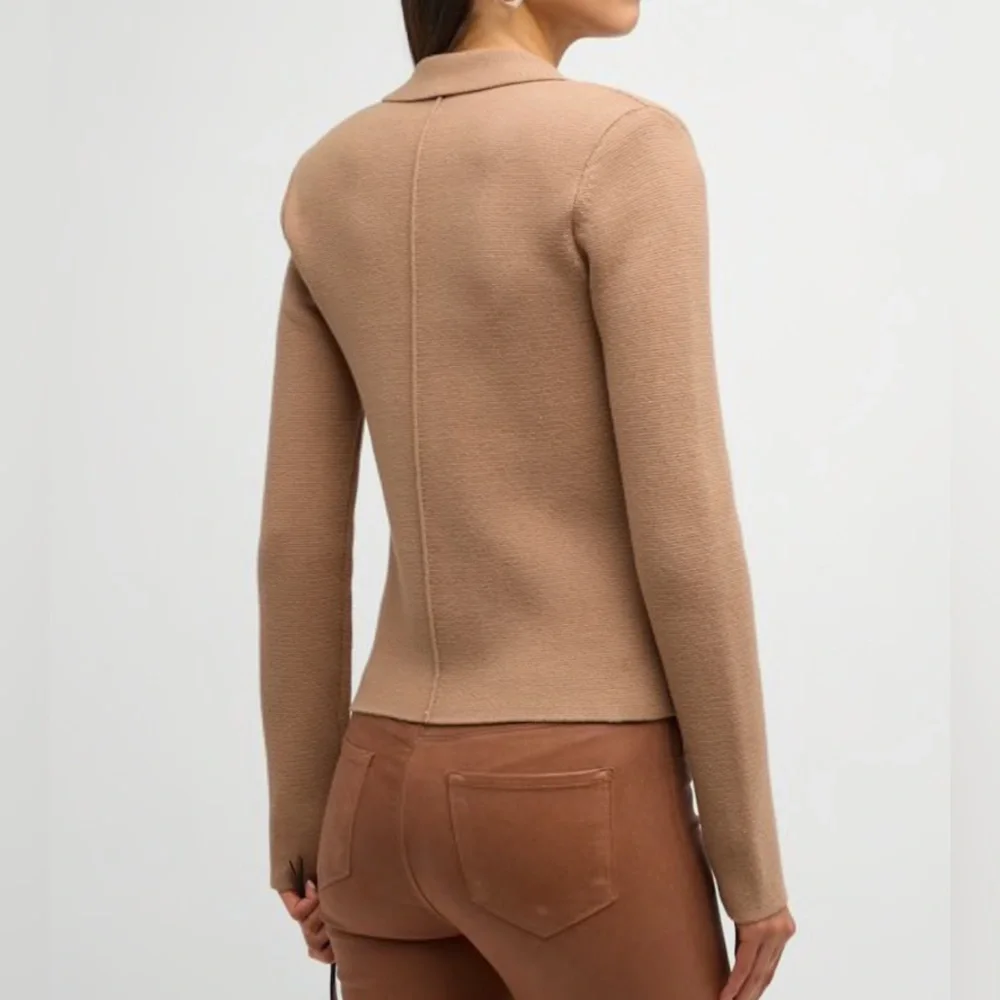 L'Agence Sofia Knit Blazer, Small in Gingersnap